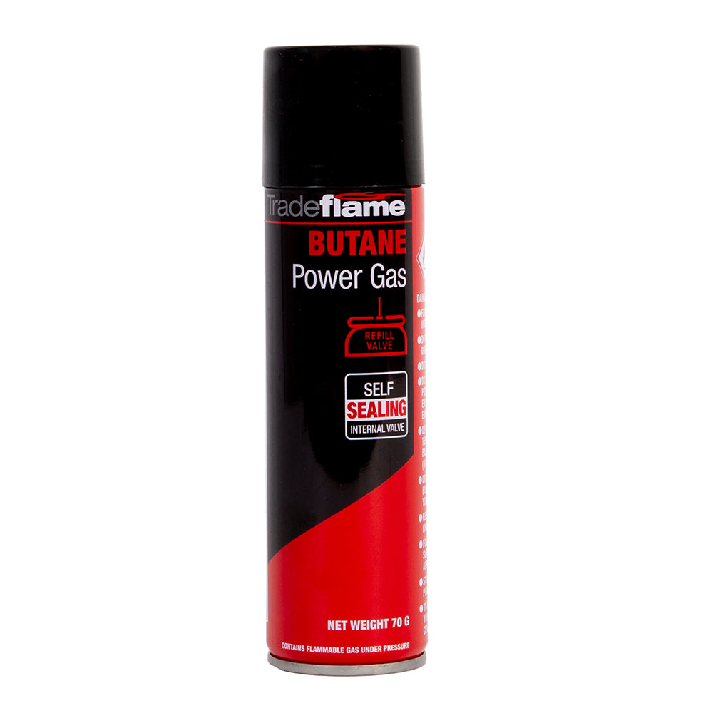 BUTANE CARTRIDGE, 70g REFILL VALVE