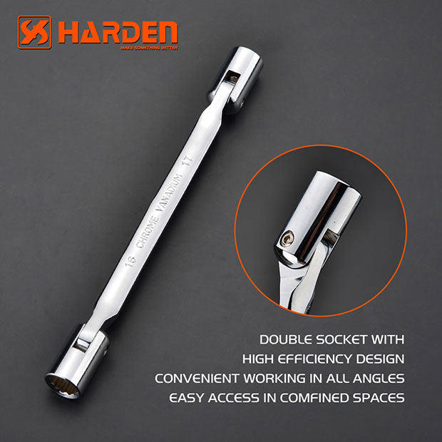HARDEN 8x9MM DOUBLE SKT WRENCH