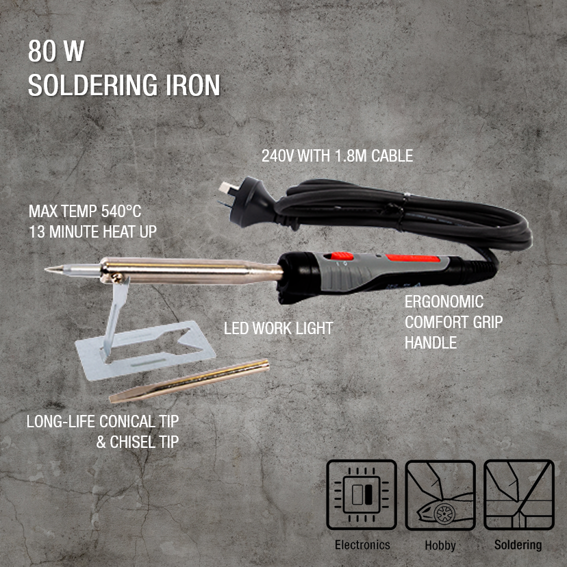SOLDERING IRON, 240V, 80W