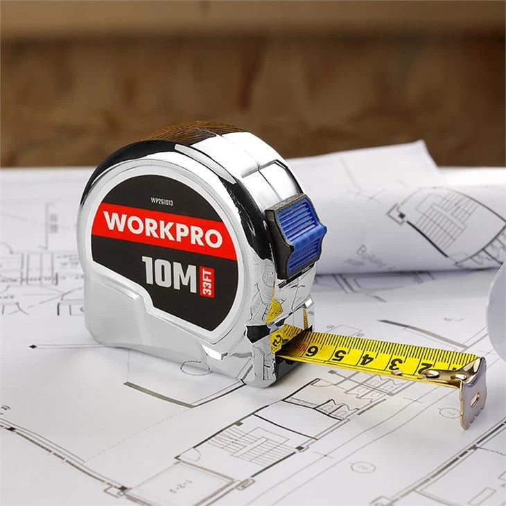 WORKPRO 10M X 25MM TAPE MEASURE