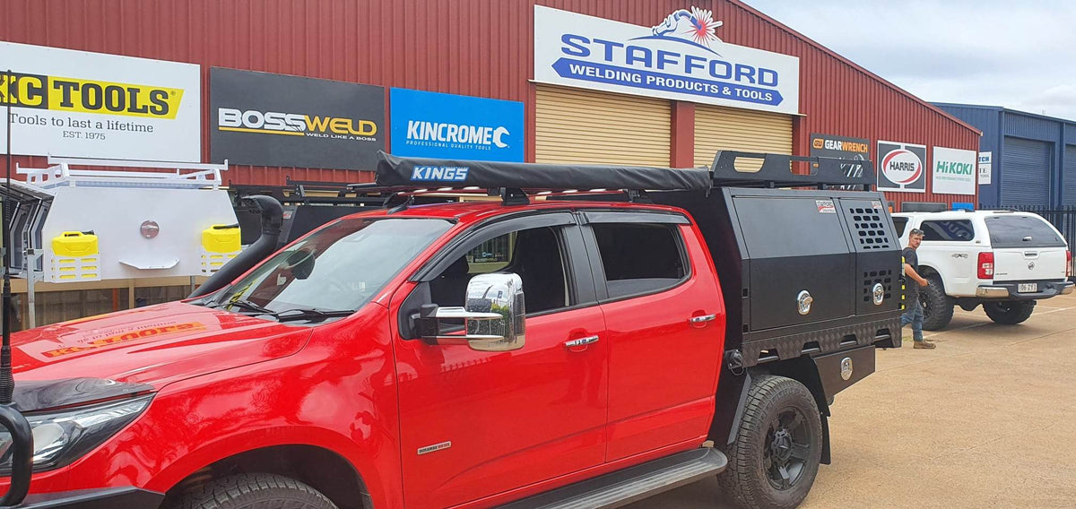 STAFFORD UTE MAXI CANOPY BLACK 1800X1780X860MM