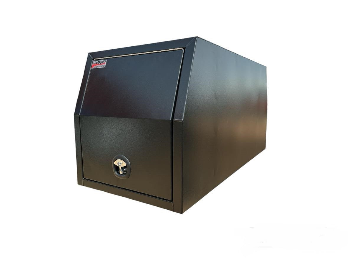 STAFFORD INDUSTRIAL UTE CANOPY 900MM X 1780MM X 860MM 2 DOORS BLACK 3MM