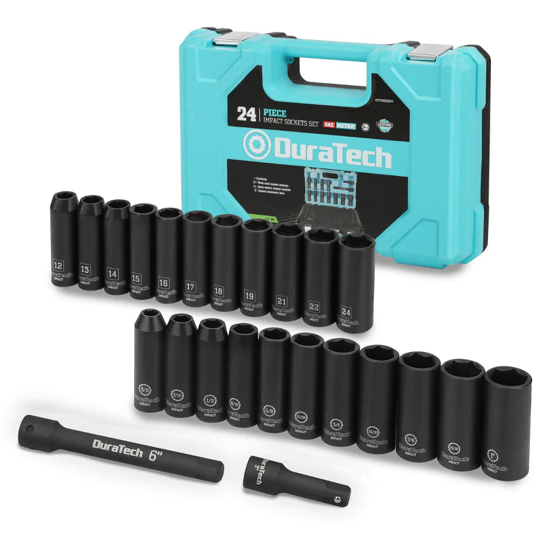 DURATECH 24PCE 1/2"DR DEEP IMPACT