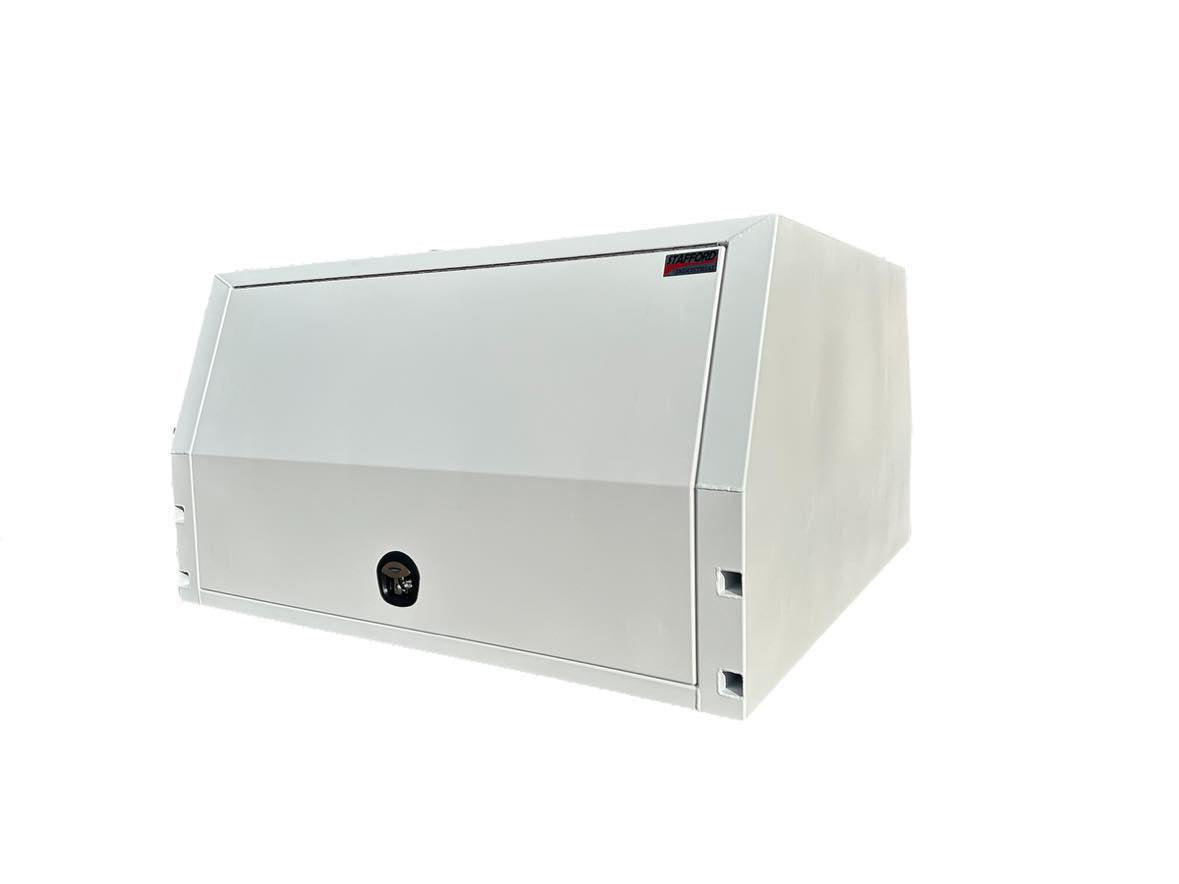 STAFFORD INDUSTRIAL UTE CANOPY 1800MM X 1780MM X 1000MM ALU WHITE 2 DOOR 3MM