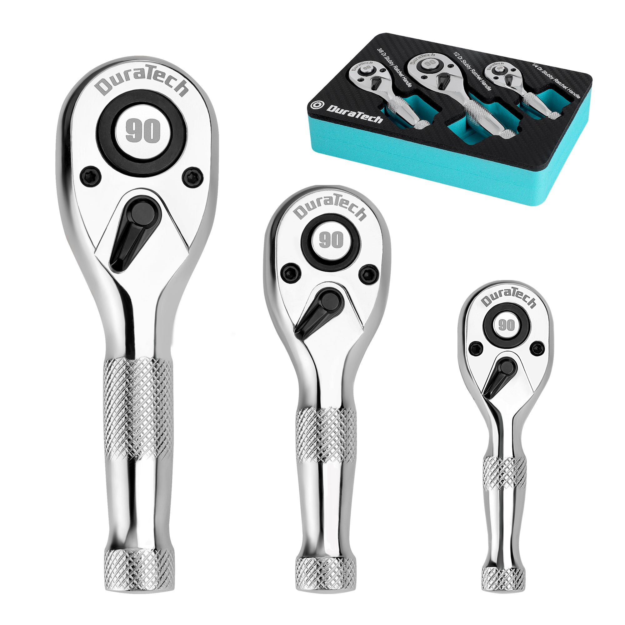DURATECH 3PC STUBBY RATCHET SET