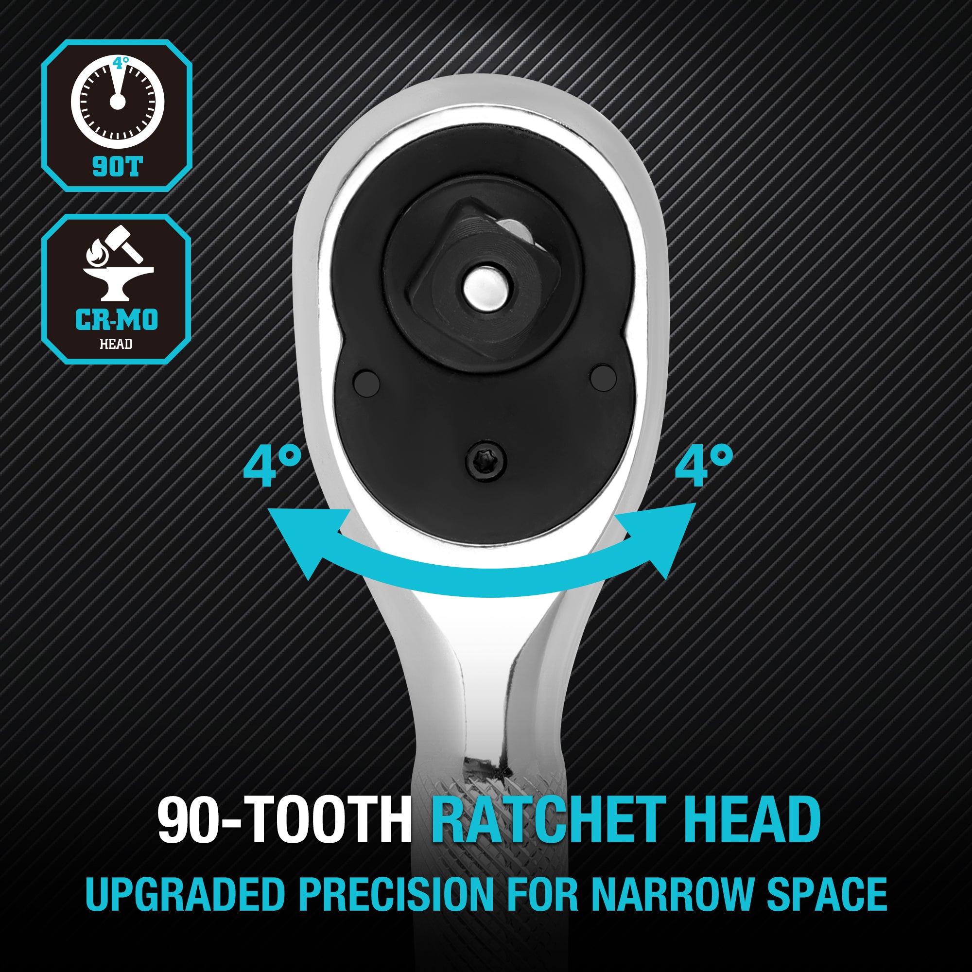 DURATECH 3PC STUBBY RATCHET SET
