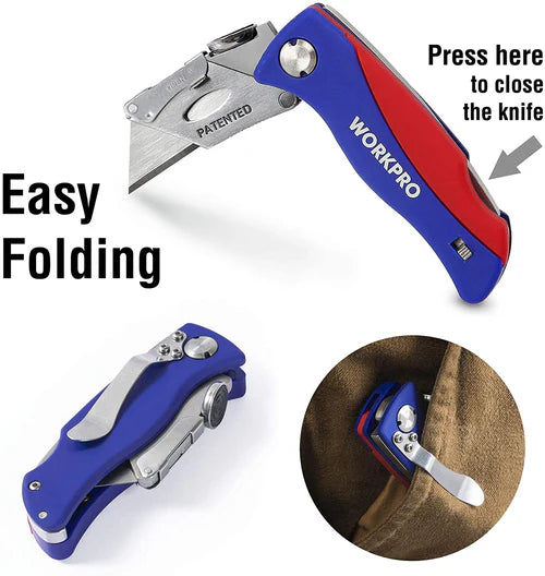 WORKPRO QUICK CHANGE FOLDING KNIFE