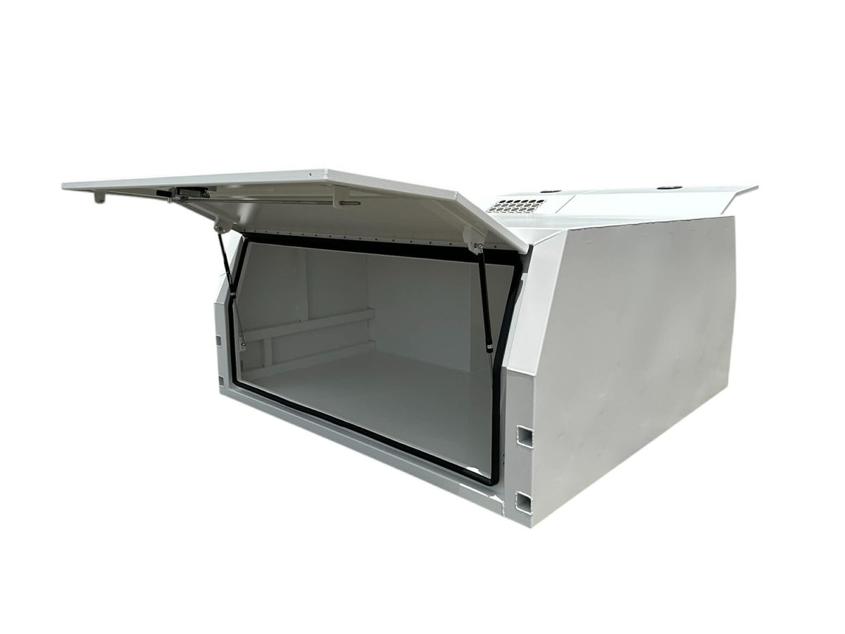 STAFFORD INDUSTRIAL CANOPY WITH 1/4 DOGBOX 3 DOOR WHITE 1800 x 1780 x 860MM 3MM