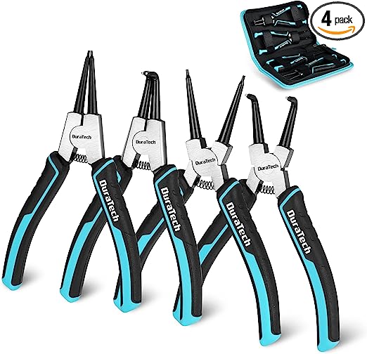 DURATECH 4PCE HEAVY DUTY CIRCLIP PLIER SET