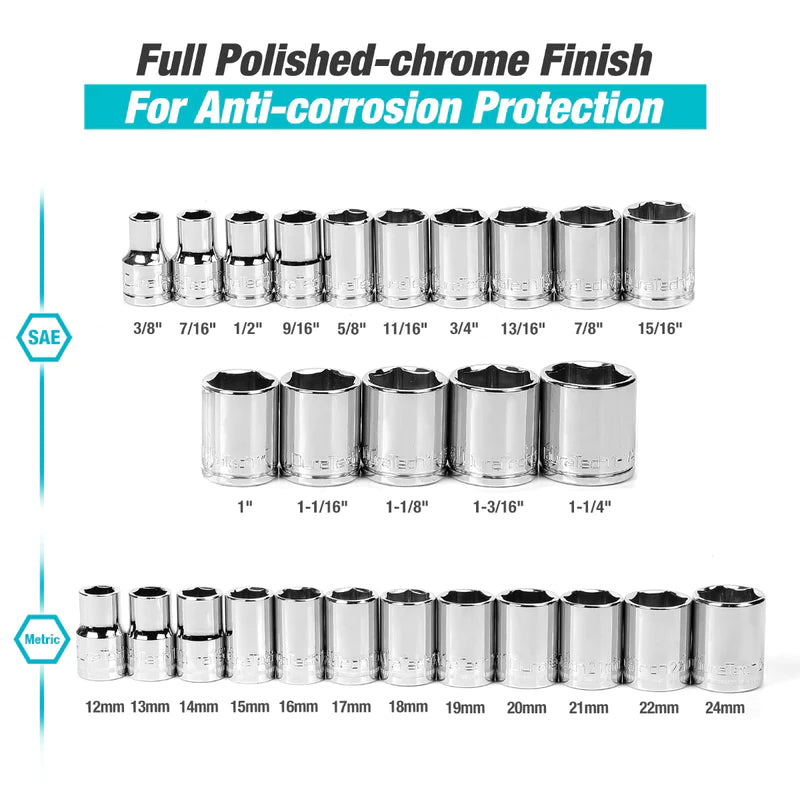 DURATECH 33PC STANDARD AND METRIC