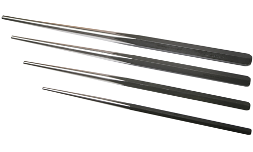 T&E 4 Piece Extra Long Taper Punch Set