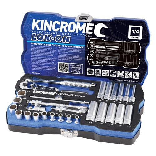 KINCROME-LOKON SET 1/4 28P STD&DEEP-MET