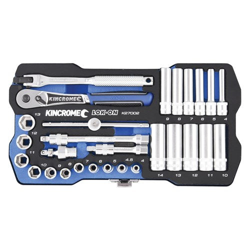 KINCROME-LOKON SET 1/4 28P STD&DEEP-MET