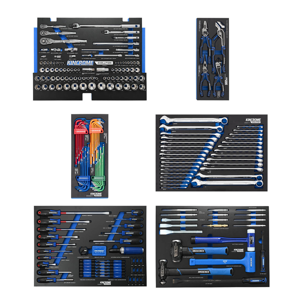 EVOLUTION WORKSHOP TOOL KIT 306 PIECE 14 DRAWER (26”)