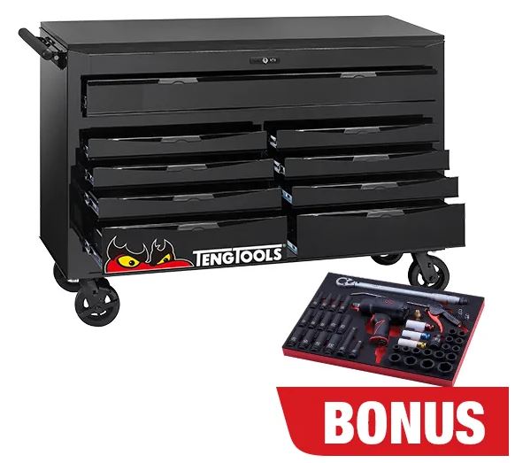TENG 338 PCE MM / AF EVA Tool Kit Wide Body - BLACK