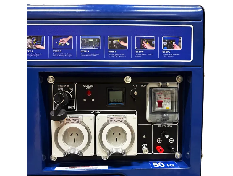 ITM DIESEL GENERATOR SILENT CABINET 6500W PEAK ELECTRIC START