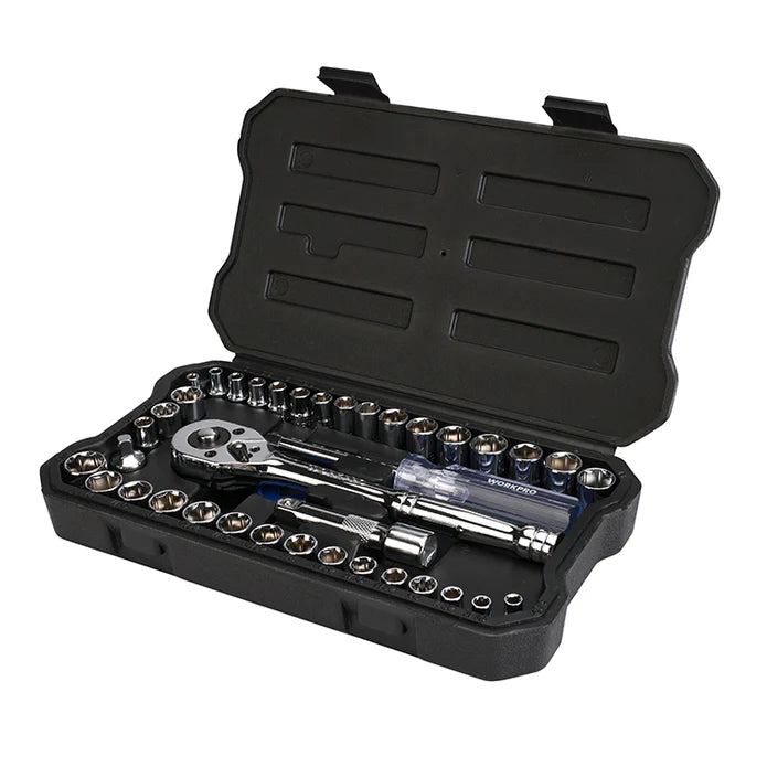 WORKPRO 39PC 1/4" +3/8"DR. Socket Set