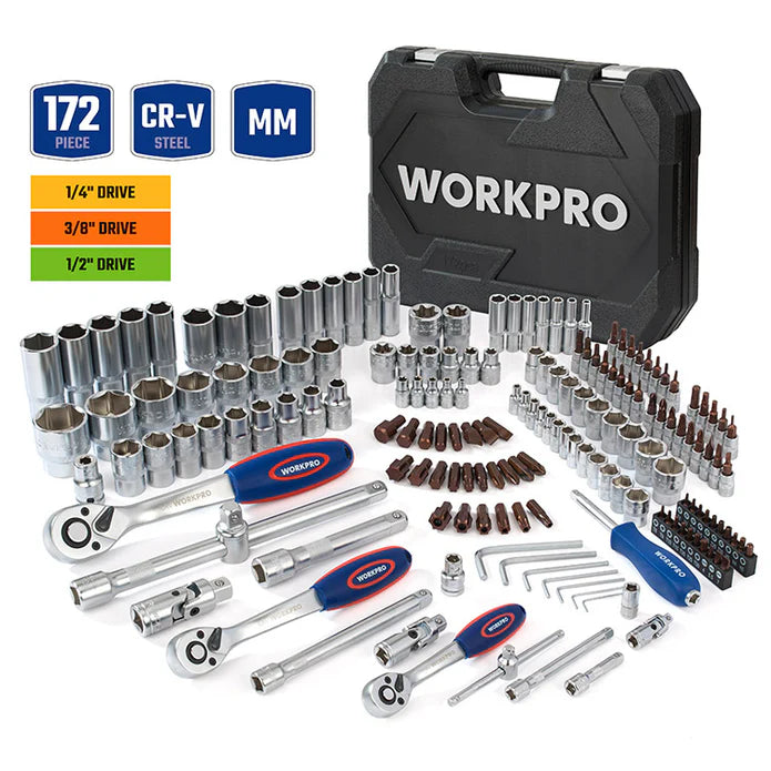 WORKPRO 172PC MECHANIC SET