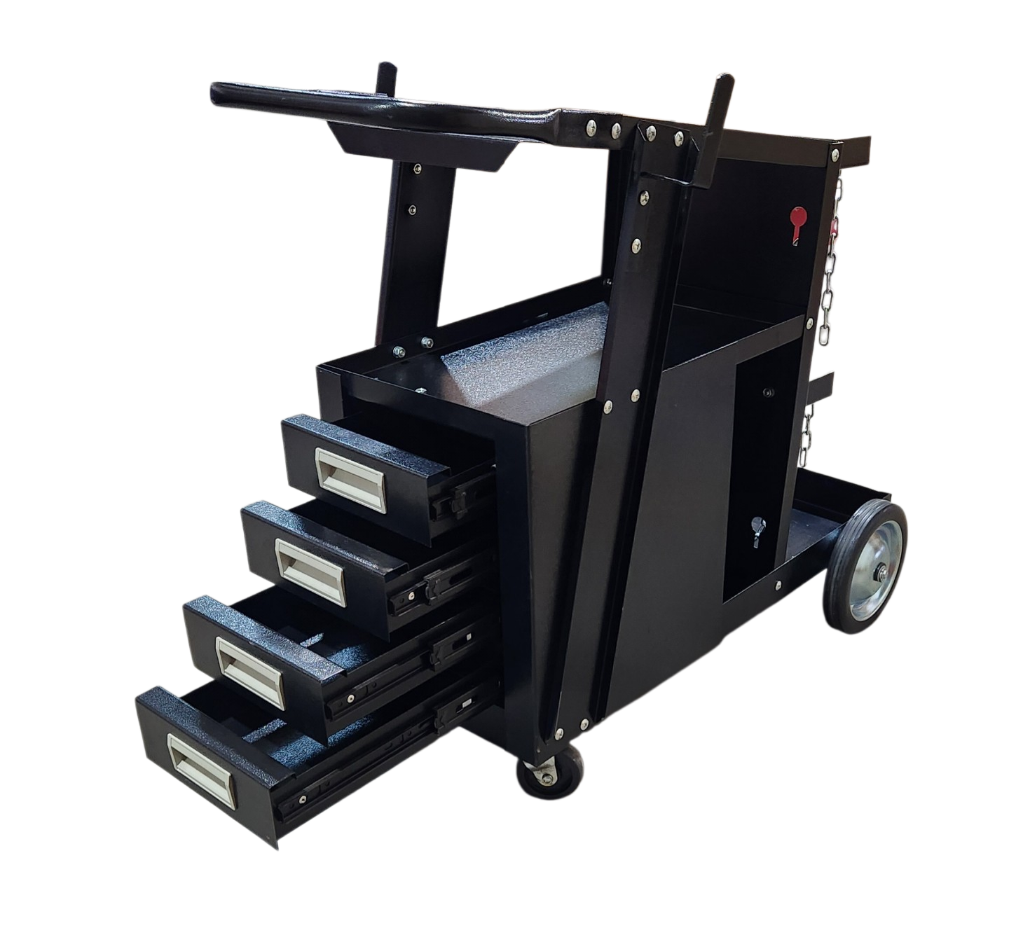 STAFFORD WELDING TROLLEY WITH DRAWS 71X42X66X85CM