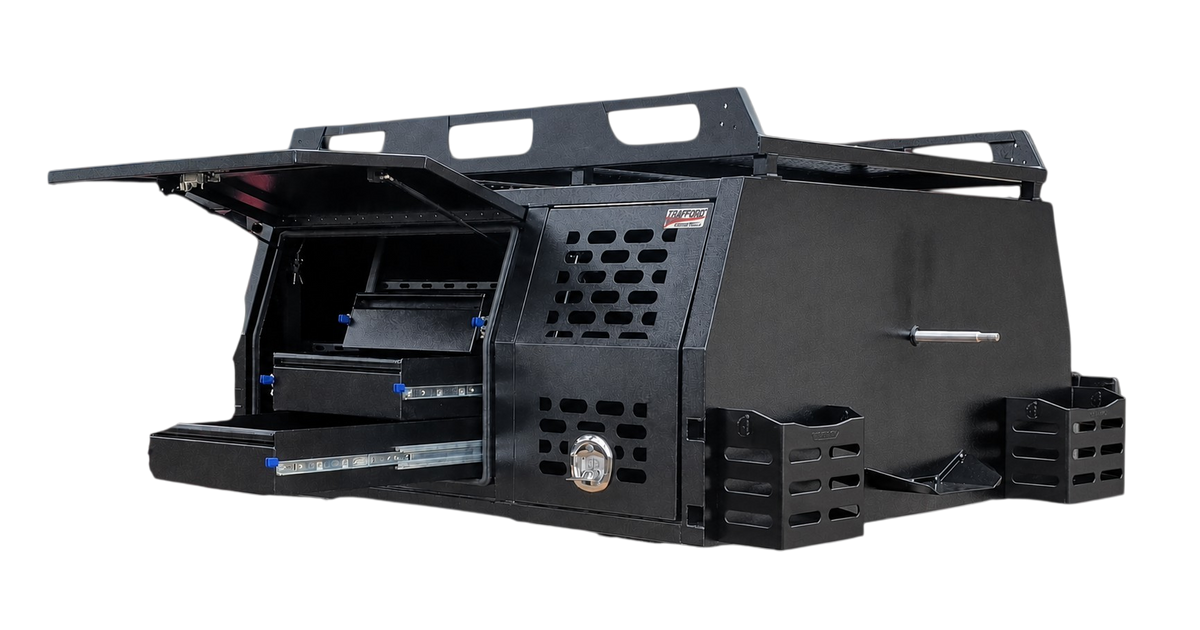 STAFFORD UTE MAXI CANOPY BLACK 1800X1780X860MM