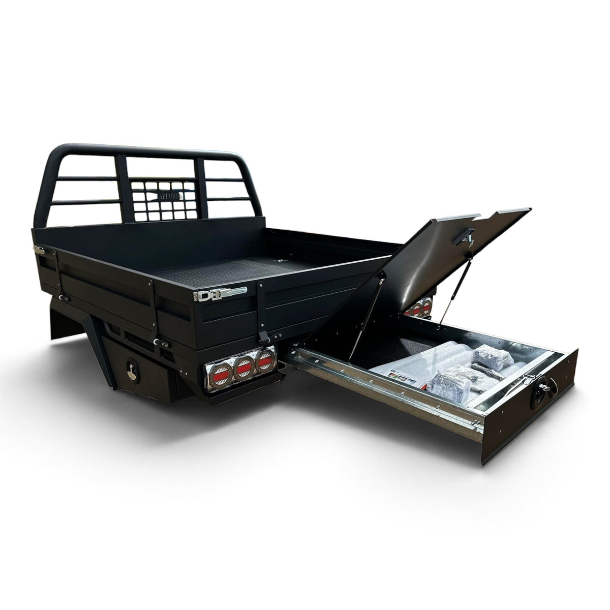 STAFFORD INDUSTRIAL 1800MM STEEL UTE TRAY PACKAGE BLACK TRAY5