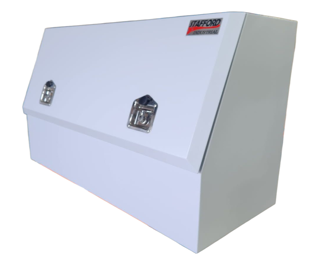 STAFFORD INDUSTRIAL 1210MM HALF DOOR ANGLED WHITE TOOL BOX