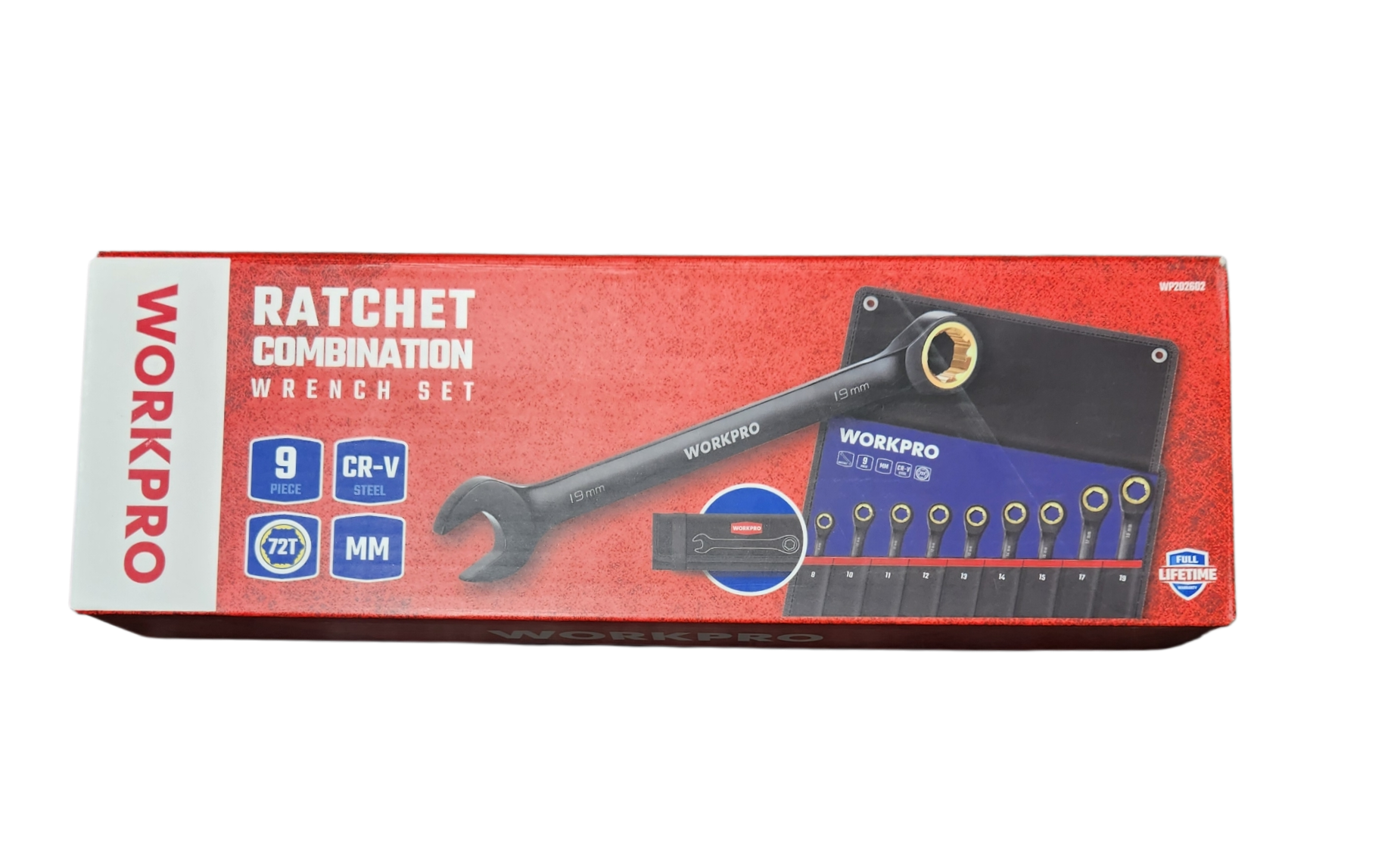 WORKPRO 9PC COMBINATION SPANNER SET
