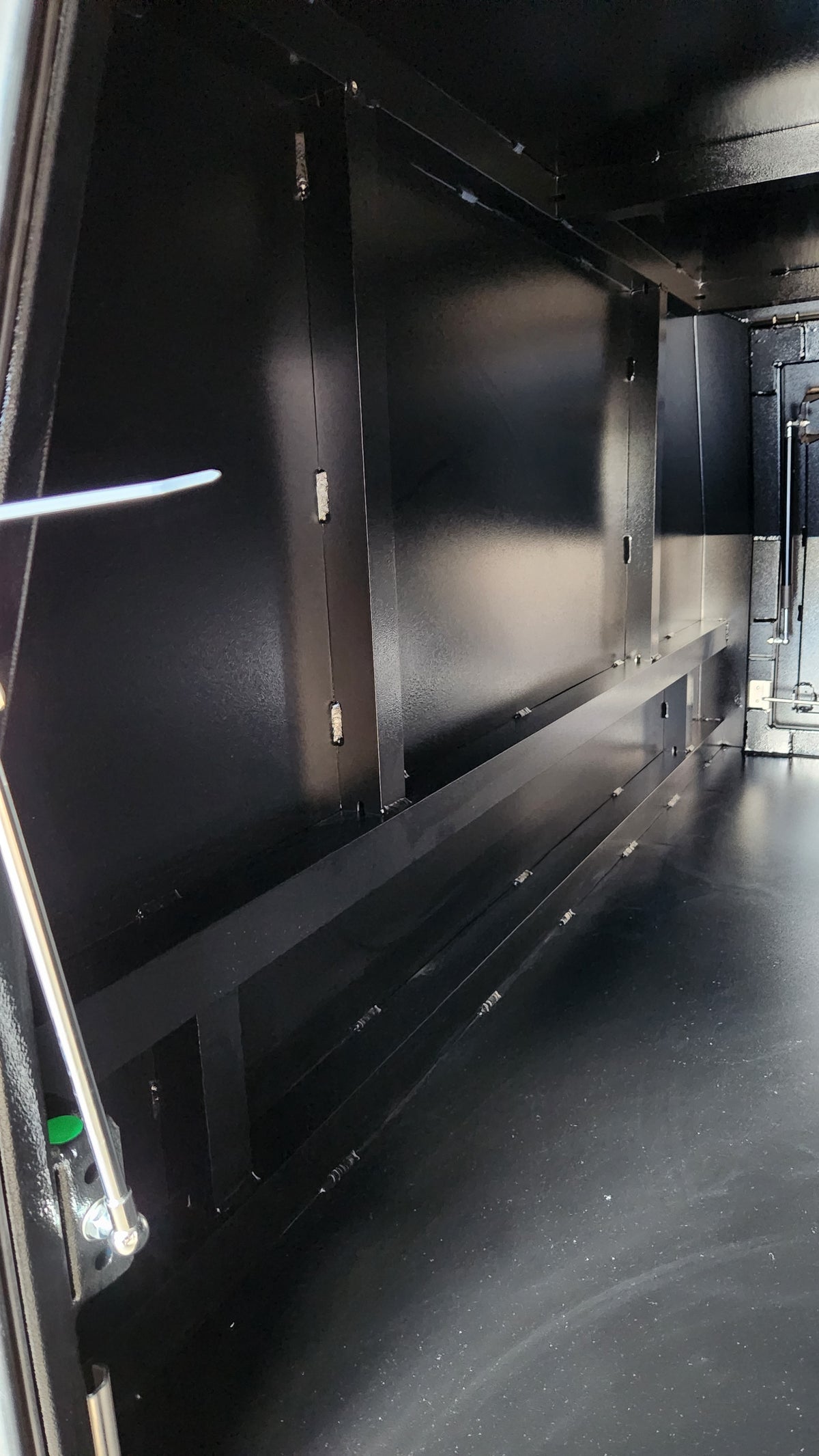 STAFFORD INDUSTRIAL UTE CANOPY 1600MM X 1780MM X 860MM ALU BLACK 2 DOOR 3MM