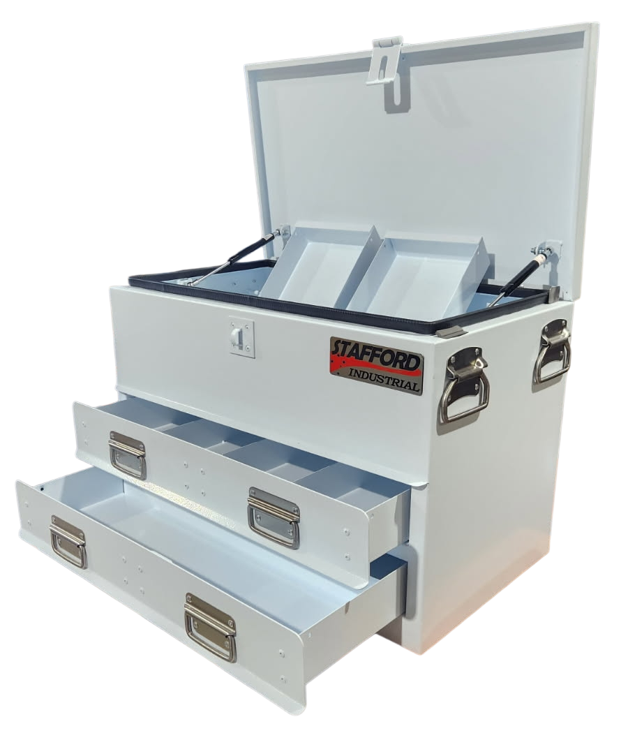 STAFFORD TC700 SERIES 2 DR WHITE TOOL BOX