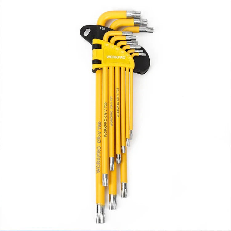 WORKPRO 9PC LONG ARM TORX KEY SET