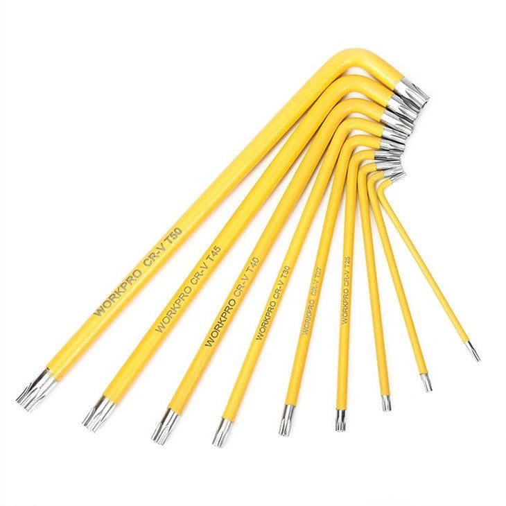 WORKPRO 9PC LONG ARM TORX KEY SET