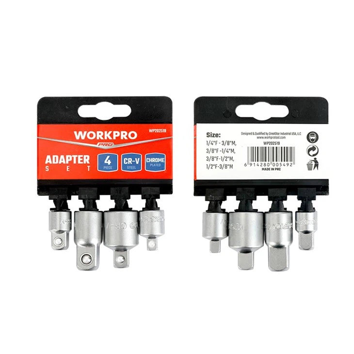 WORKPRO 4PC ADAPTOR SET