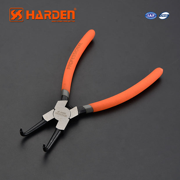 HARDEN 9" CIRCLIP PLIER INT BENT JAW