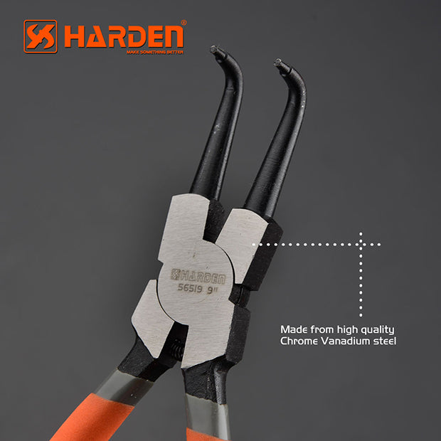 HARDEN 13" CIRCLIP PLIER INT BENT JAW