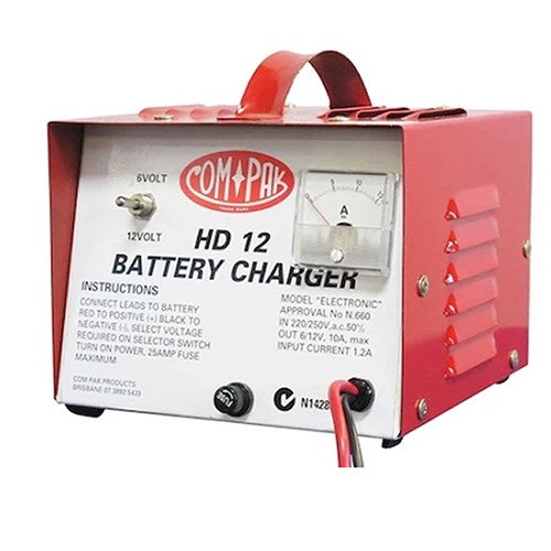 COMPAK 6/12V 12AMP BATTERY CHARGER
