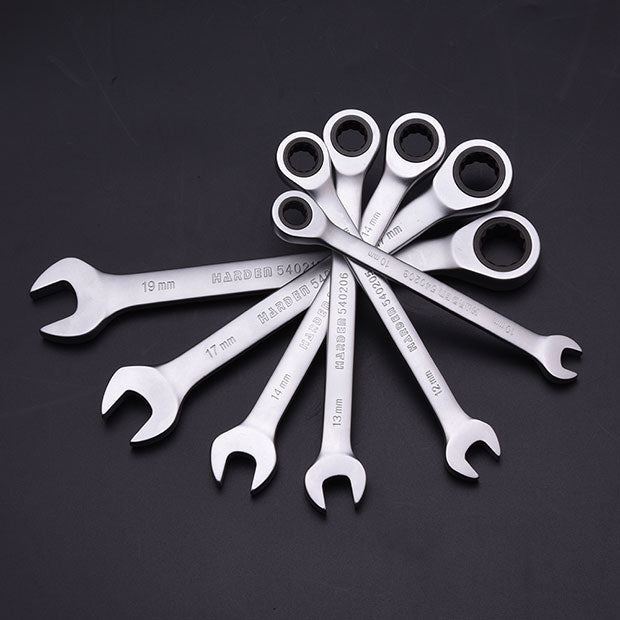HARDEN 7PCE COMBINATION GEAR WRENCH SET