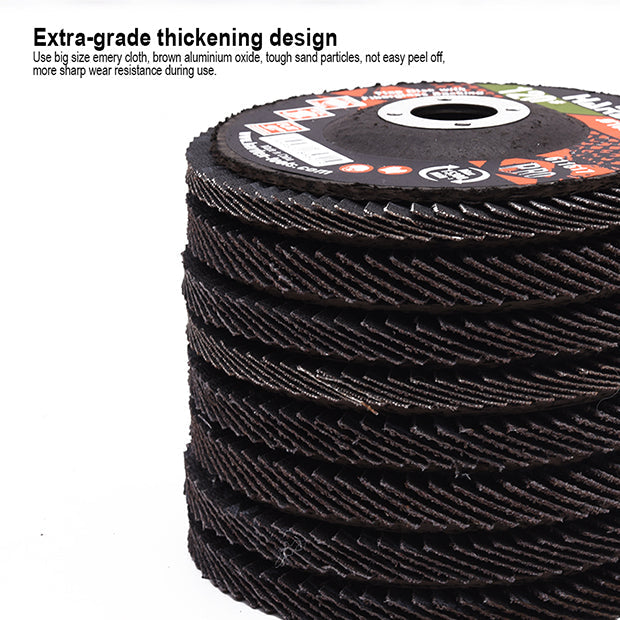 HARDEN 100x16MMx80# CURVED FLAP DISC W/FIBERGLASS BACK