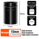 HARDEN 10PC 1/2"IMPACT SOCKET SET MET