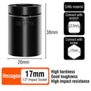 HARDEN 10PC 1/2"IMPACT SOCKET SET MET