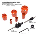 HARDEN 10PCE HSS BI-METAL HOLE SAW SET