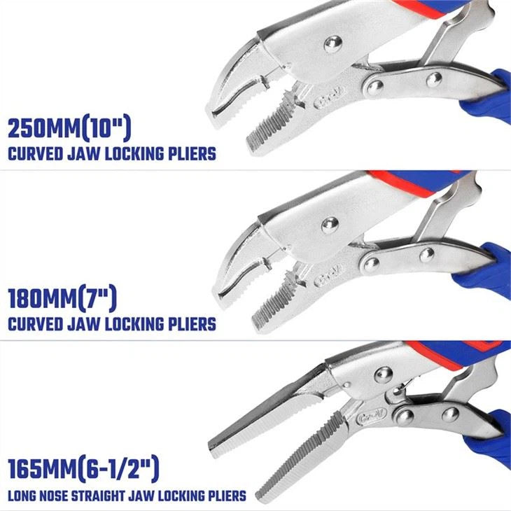 WORKPRO LOCKING GRIP PLIER SET 3P