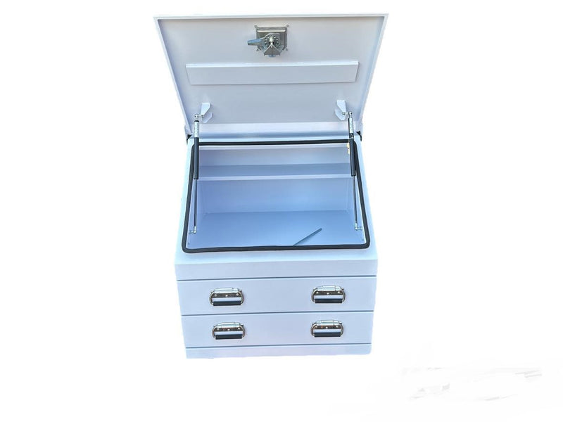 "PRE-ORDER" STAFFORD INDUSTRIAL TC700 SERIES 2 DRAWER LARGE ANGLED WHITE HEAVY DUTY TOOL BOX (ETA 10/02/2025)