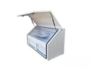 STAFFORD INDUSTRIAL 4 DRAWER 1300MM ANGLED WHITE TOOL BOX FRONT COVER