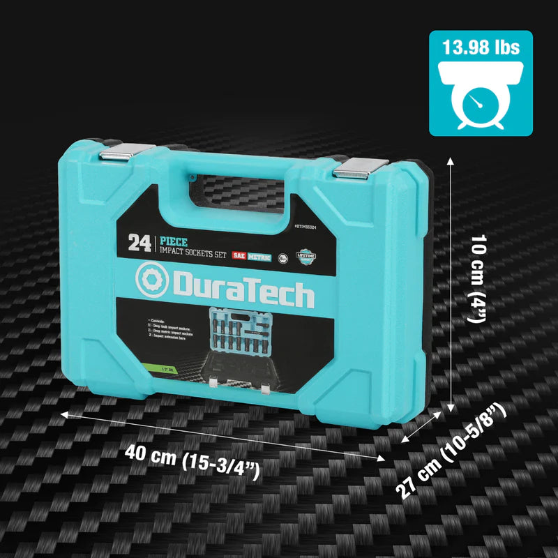 DURATECH 24PCE 1/2"DR DEEP IMPACT