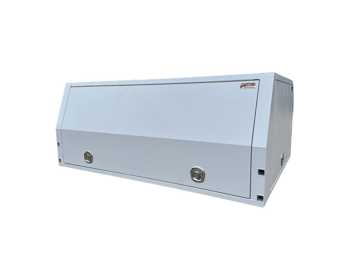 STAFFORD INDUSTRIAL CANOPY 2400X1000X1780MM WHITE  3MM 3 DOORS