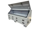 STAFFORD INDUSTRIAL 4 DRAWER 1770MM WHITE ANGLED TOOL BOX