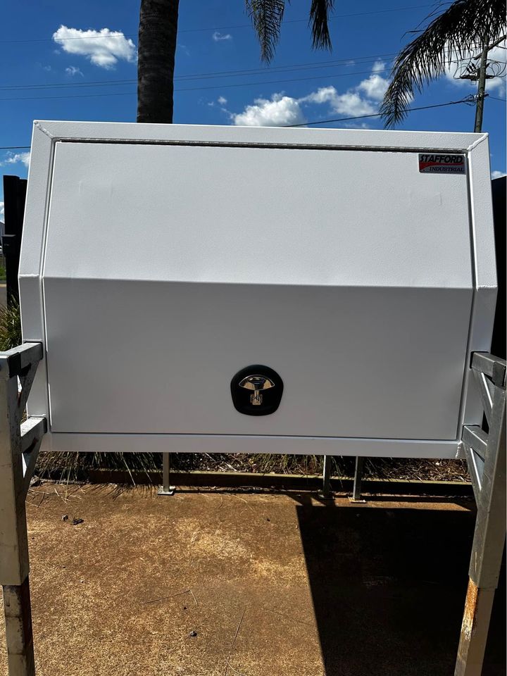 STAFFORD INDUSTRIAL UTE CANOPY 1200MM X 1780MM X 860MM ALU WHITE 2 DOOR 3MM