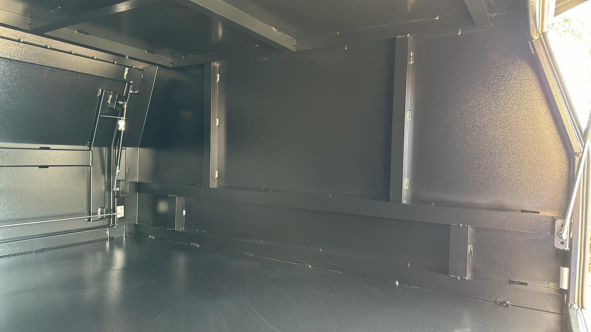 STAFFORD UTE CANOPY 2 DOOR BLACK 1800X1780X860MM