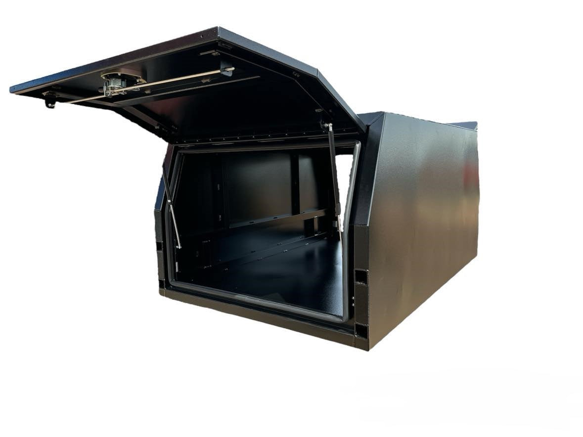 STAFFORD INDUSTRIAL UTE CANOPY 1200MM X 1780MM X 860MM ALU BLACK 2 DOOR 3MM