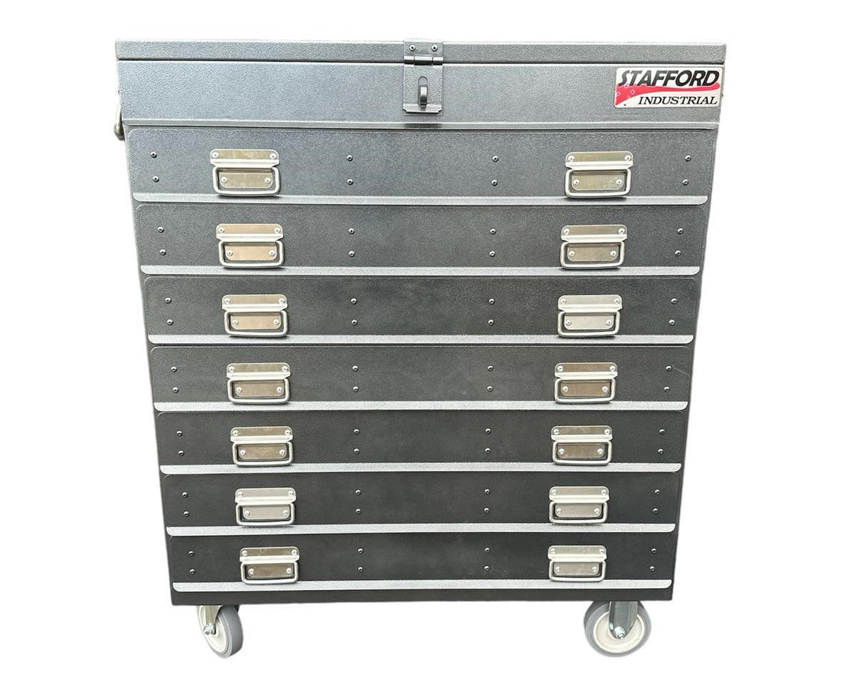 STAFFORD INDUSTRIAL TOOL TROLLEY BLACK7 DRAW EXTREMELY HEAVY DUTY